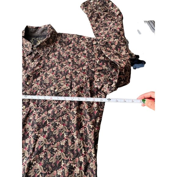 twenty x mens paisley button up shirt size xl |‎ c2 - Picture 5 of 6